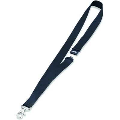 Durable Lacet textile 20 ECO avec clip Fabriqué en bambou Parfait pour les écoles, les bureaux, les événements, etc. Noir 824001 Durable Lacet textile 20 ECO avec clip Fabriqué en bambou Parfait pour les écoles, les bureaux, les événements, etc. Noir 824001
