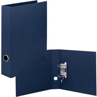 Rössler Papier S.O.H.O. 1317452901 Classeur DIN A4 avec mécanisme à levier, largeur de dos 50 mm, bleu marine, 1 pièce Rössler Papier S.O.H.O. 1317452901 Classeur DIN A4 avec mécanisme à levier, largeur de dos 50 mm, bleu marine, 1 pièce