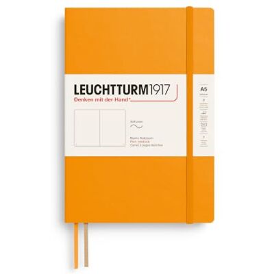LEUCHTTURM1917 363402 Carnet de notes Medium (A5), Couverture souple, 123 pages numérotées, Rising Sun, blanc LEUCHTTURM1917 363402 Carnet de notes Medium (A5), Couverture souple, 123 pages numérotées, Rising Sun, blanc