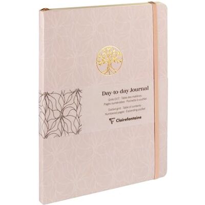 Clairefontaine 116087C Inspire, DaytoDay journal 19x25 cm, 192 pages, dot, pochette à soufflet au dos, marquepage, fermeture élastique, ass. Clairefontaine 116087C Inspire, DaytoDay journal 19x25 cm, 192 pages, dot, pochette à soufflet au dos, marquepage, fermeture élastique, ass.