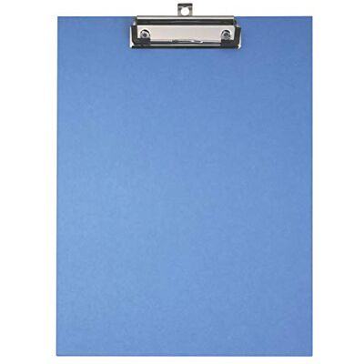 EXACOMPTA Ref. 17292E Carton de 10 Porte-blocs à pince en carton rembordé papier enduit avec pince et système d'accroche mural Dimensions : 23 x 32 cm pour document au format A4 Bleu EXACOMPTA Ref. 17292E Carton de 10 Porte-blocs à pince en carton rembordé papier enduit avec pince et système d'accroche mural Dimensions : 23 x 32 cm pour document au format A4 Bleu