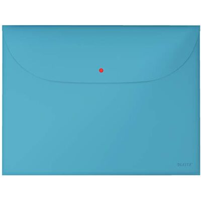 Leitz Pochette de Confidentialité A4 avec 2 Compartiments, Plastique, Capacité 50 Feuilles, Lot de trois, Cosy, Bleu, 47090061 Leitz Pochette de Confidentialité A4 avec 2 Compartiments, Plastique, Capacité 50 Feuilles, Lot de trois, Cosy, Bleu, 47090061