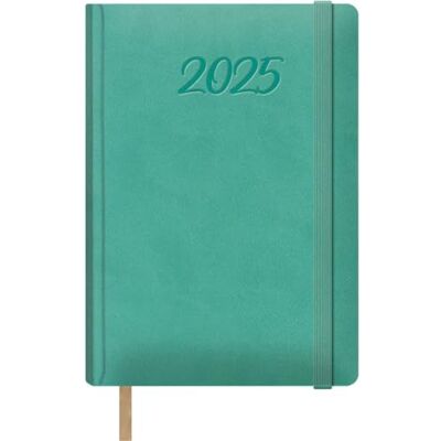 DOHE Samba Agenda 2025 1 jour par page, format A5 (15 x 21 cm), 12 mois de janvier à décembre, couverture rigide en similicuir, planificateur en espagnol, fournitures de bureau Vert menthe DOHE Samba Agenda 2025 1 jour par page, format A5 (15 x 21 cm), 12 mois de janvier à décembre, couverture rigide en similicuir, planificateur en espagnol, fournitures de bureau Vert menthe
