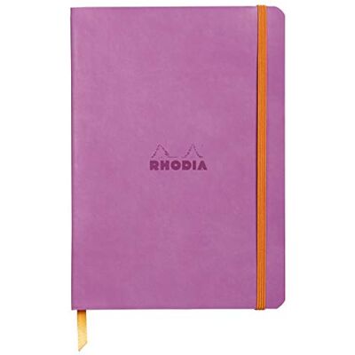 Rhodia rama lilas 14,8X21 ligné soft ivoire 117411C Rhodia rama lilas 14,8X21 ligné soft ivoire 117411C