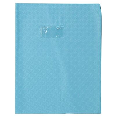 Calligraphe Clairefontaine Protège cahier PVC Format A4+ (240x320mm) Porte-étiquette pour une identification facile Effet diamant Couleur bleu clair Ref 72422C Calligraphe Clairefontaine Protège cahier PVC Format A4+ (240x320mm) Porte-étiquette pour une identification facile Effet diamant Couleur bleu clair Ref 72422C