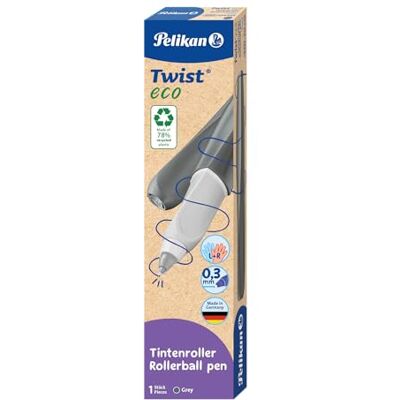 Pelikan Twist® eco Stylo roller pour droitiers et gauchers, gris, boîte pliante Pelikan Twist® eco Stylo roller pour droitiers et gauchers, gris, boîte pliante