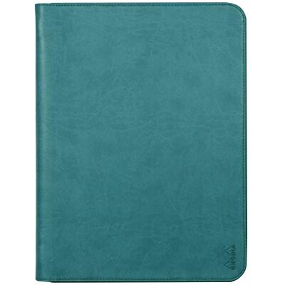 Rhodia 168119C Conférencier Porte-Documents Paon pour Bloc-Notes et Cahiers A4 ou A4+ Dimensions Fermé 25,5x34 cm Pochette pour Tablette Simili Cuir Premium Rhodia 168119C Conférencier Porte-Documents Paon pour Bloc-Notes et Cahiers A4 ou A4+ Dimensions Fermé 25,5x34 cm Pochette pour Tablette Simili Cuir Premium