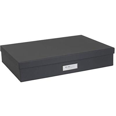 Bigso Box of Sweden 934145641 Boîte de Rangement Format A3 Panneau de Fibre Gris Foncé 31 x 43,5 x 8,5 cm Bigso Box of Sweden 934145641 Boîte de Rangement Format A3 Panneau de Fibre Gris Foncé 31 x 43,5 x 8,5 cm