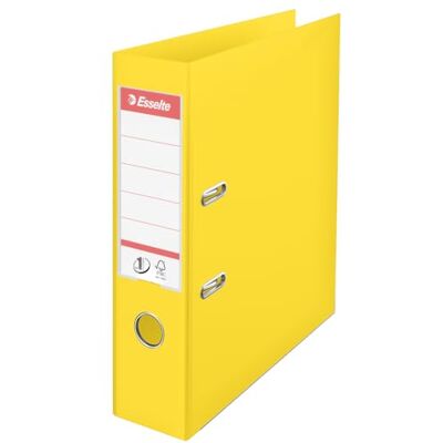 Esselte , Classeurs à levier A4 N°1, Jaune, Dos de 75 mm, Plastique, Lot de 1, Gamme Vivida, 624070 Esselte , Classeurs à levier A4 N°1, Jaune, Dos de 75 mm, Plastique, Lot de 1, Gamme Vivida, 624070