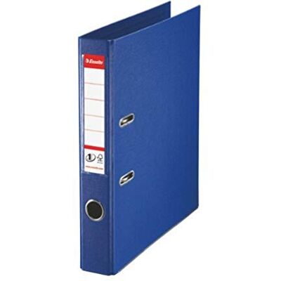 Esselte , Classeurs à levier A4 N°1, Bleu, Dos de 50 mm, Plastique, Lot de 1, Gamme Vivida, 811450 Esselte , Classeurs à levier A4 N°1, Bleu, Dos de 50 mm, Plastique, Lot de 1, Gamme Vivida, 811450