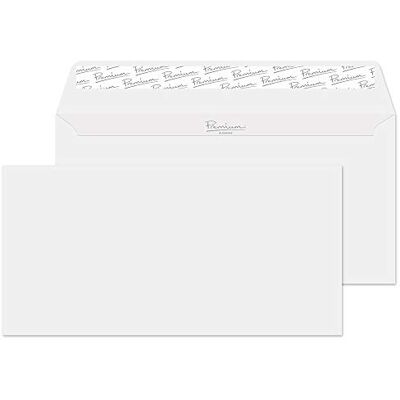 Blake Premium Business DL 110 x 220 mm 120 g/m² Enveloppes Bande Adhésive (91254) Blanc Diamant Vergé Boîte de 25 Blake Premium Business DL 110 x 220 mm 120 g/m² Enveloppes Bande Adhésive (91254) Blanc Diamant Vergé Boîte de 25