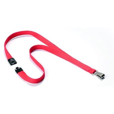 Durable SOFT COLOUR Lacet textile avec mousqueton Corail Durable SOFT COLOUR Lacet textile avec mousqueton Corail
