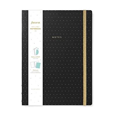 Filofax Moonlight Carnet rechargeable Noir Format A4 Filofax Moonlight Carnet rechargeable Noir Format A4