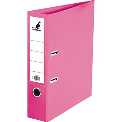Kangaro Classeur en plastique PP Dos de 7,5 cm Format A4 Couleur : rose (classeur à anneaux, classeur à lettres) Kangaro Classeur en plastique PP Dos de 7,5 cm Format A4 Couleur : rose (classeur à anneaux, classeur à lettres)