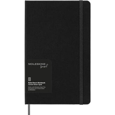 Moleskine Smart Notizbücher, Large/A5, Liniert, Fester Einband, Schwarz Moleskine Smart Notizbücher, Large/A5, Liniert, Fester Einband, Schwarz