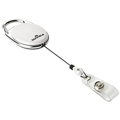 Durable 832402 Yoyo Style Boîte de 10 Enrouleurs attache ceinture avec Lanière Bouton pression longueur 80 cm Blanc Durable 832402 Yoyo Style Boîte de 10 Enrouleurs attache ceinture avec Lanière Bouton pression longueur 80 cm Blanc