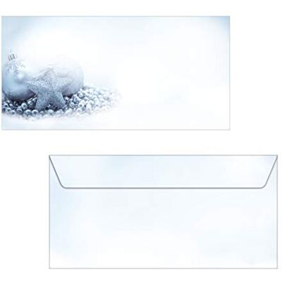 Sigel DU081 Enveloppes motif étoiles de Noël or, format DL (11 x 22 cm), 50 pièces Sigel DU081 Enveloppes motif étoiles de Noël or, format DL (11 x 22 cm), 50 pièces
