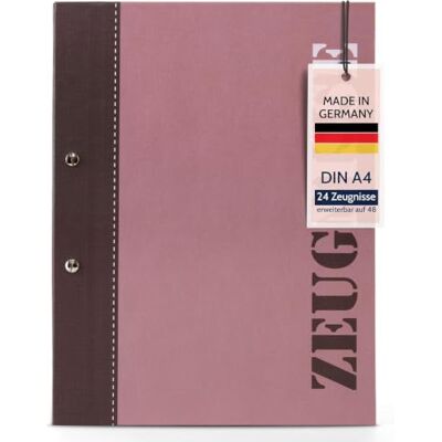 Goldbuch 36116 Porte-document 2colored aubergine, porte-documents format A4, porte-documents avec fermeture à vis et 12 poches vues, classeur en toile avec 12 poches, env. 24 x 31 x 1,5 cm Goldbuch 36116 Porte-document 2colored aubergine, porte-documents format A4, porte-documents avec fermeture à vis et 12 poches vues, classeur en toile avec 12 poches, env. 24 x 31 x 1,5 cm