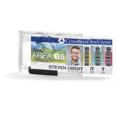 Durable 892019 Porte-cartes Push Box Mono, Lot de 10, transparent Sans fixation Für 3 Karten transparent Durable 892019 Porte-cartes Push Box Mono, Lot de 10, transparent Sans fixation Für 3 Karten transparent