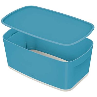Leitz MyBox Cosy 52630061 Petite boîte de rangement avec couvercle Bleu doux Leitz MyBox Cosy 52630061 Petite boîte de rangement avec couvercle Bleu doux