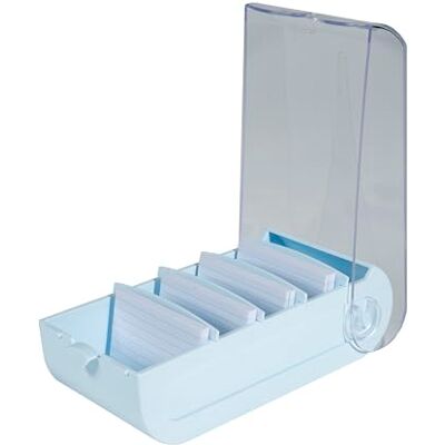 EXACOMPTA Réf. 5336223D Carton de 8 Learning box BUNNYBOX A8 Aquarel dimensions 19,5x10x6,2 cm couleur bleu pastel/cristal capacité jusqu'à 650 cartes au format A8 EXACOMPTA Réf. 5336223D Carton de 8 Learning box BUNNYBOX A8 Aquarel dimensions 19,5x10x6,2 cm couleur bleu pastel/cristal capacité jusqu'à 650 cartes au format A8