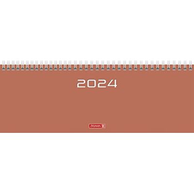 BRUNNEN Wochenkalender, Tischkalender, 2024, Modell 772, Karton-Einband, coral: 2 Seiten = 1 Woche, Blattgröße 29,7 x 10,5 cm BRUNNEN Wochenkalender, Tischkalender, 2024, Modell 772, Karton-Einband, coral: 2 Seiten = 1 Woche, Blattgröße 29,7 x 10,5 cm