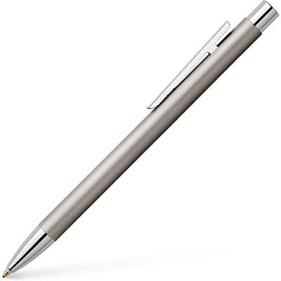 Faber-Castell 342120 Stylo à bille Neo Slim acier inoxydable, épaisseur de mine M, argent mat Faber-Castell 342120 Stylo à bille Neo Slim acier inoxydable, épaisseur de mine M, argent mat