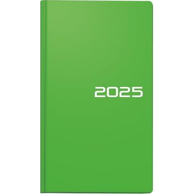 BRUNNEN Agenda de poche modèle 756 (2025), 2 pages = 1 semaine, format A6, 144 pages, couverture en balacron, vert clair BRUNNEN Agenda de poche modèle 756 (2025), 2 pages = 1 semaine, format A6, 144 pages, couverture en balacron, vert clair