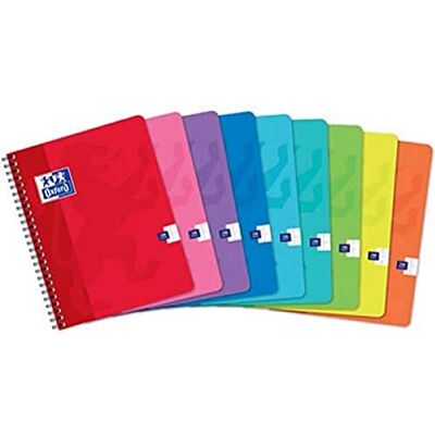 Oxford 100104133 Cahier à spirales 170 x 220 mm 90 feuilles quadrillées Oxford 100104133 Cahier à spirales 170 x 220 mm 90 feuilles quadrillées