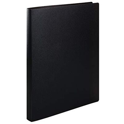 HERMA Classeurs á 2 anneaux A4 Translucide Noir, dos de 25 mm, Classeur souple en plastique, Avec compresseur HERMA Classeurs á 2 anneaux A4 Translucide Noir, dos de 25 mm, Classeur souple en plastique, Avec compresseur