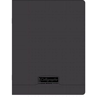 Calligraphe 18910C Un Cahier Agrafé Noir (une Marque de Clairefontaine) 17x22 cm 48 Pages Grands Carreaux Papier Blanc 90 g Couverture Polypro Transparent Calligraphe 18910C Un Cahier Agrafé Noir (une Marque de Clairefontaine) 17x22 cm 48 Pages Grands Carreaux Papier Blanc 90 g Couverture Polypro Transparent