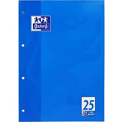 Oxford 100050350 bloc-notes Bleu A4 Blocs-notes (Bleu, A4, 90 g/m²) Oxford 100050350 bloc-notes Bleu A4 Blocs-notes (Bleu, A4, 90 g/m²)