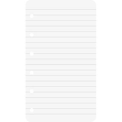 Brunnen - Ringbucheinlagen 7,4x12,8 cm - 50 feuilles - lignées - Binder insert Brunnen - Ringbucheinlagen 7,4x12,8 cm - 50 feuilles - lignées - Binder insert