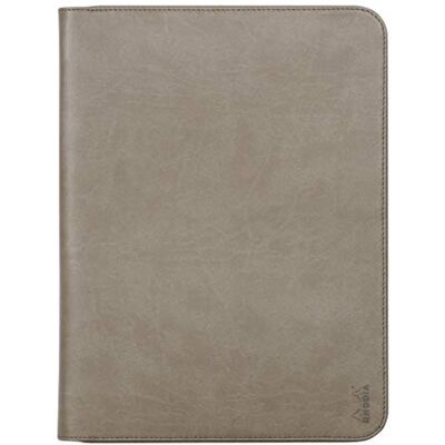 Rhodia 168117C Conférencier Porte-Documents Taupe pour Bloc-Notes et Cahiers A4 ou A4+ Dimensions Fermé 25,5x34 cm Pochette pour Tablette Simili Cuir Premium Rhodia 168117C Conférencier Porte-Documents Taupe pour Bloc-Notes et Cahiers A4 ou A4+ Dimensions Fermé 25,5x34 cm Pochette pour Tablette Simili Cuir Premium
