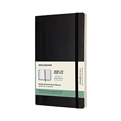 Moleskine 2022 18-Month Weekly Large Softcover Notebook: 1 Wo = 1 Seite, rechts linierte Seite Moleskine 2022 18-Month Weekly Large Softcover Notebook: 1 Wo = 1 Seite, rechts linierte Seite