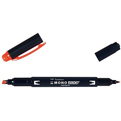 Tombow WA-TC94 Mono Edge Surligneur avec pointe biseautée et ronde Corail 180 x 10 x 2 cm Tombow WA-TC94 Mono Edge Surligneur avec pointe biseautée et ronde Corail 180 x 10 x 2 cm