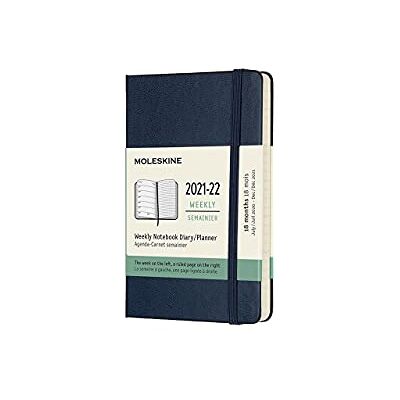 Moleskine 2022 18-Month Weekly Pocket Hardcover Notebook: 1 Wo = 1 Seite, rechts linierte Seite Moleskine 2022 18-Month Weekly Pocket Hardcover Notebook: 1 Wo = 1 Seite, rechts linierte Seite