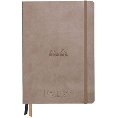 Rhodia 194441C Carnet Rigide Goalbook Creation Taupe A5-14,8 x 21 cm Pointillés Dot 160 pages Papier Clairefontaine Maya Noir 120 g/m² 2 Rubans Couverture Simili Cuir Rhodia 194441C Carnet Rigide Goalbook Creation Taupe A5-14,8 x 21 cm Pointillés Dot 160 pages Papier Clairefontaine Maya Noir 120 g/m² 2 Rubans Couverture Simili Cuir