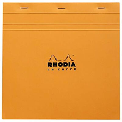 Rhodia 210200C Bloc-Notes Agrafé N°210 Orange 21x21 cm Petits Carreaux 80 Feuilles Détachables Papier Clairefontaine Blanc 80 g/m Couverture en Carte Enduite Souple et Résistante Basics Rhodia 210200C Bloc-Notes Agrafé N°210 Orange 21x21 cm Petits Carreaux 80 Feuilles Détachables Papier Clairefontaine Blanc 80 g/m Couverture en Carte Enduite Souple et Résistante Basics