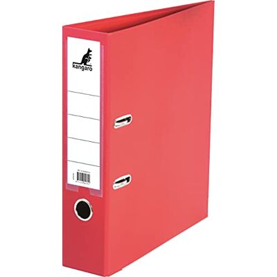 Kangaro Classeur en plastique PP Dos de 7,5 cm Format A4 Couleur : rouge (classeur à anneaux, classeur à lettres) Kangaro Classeur en plastique PP Dos de 7,5 cm Format A4 Couleur : rouge (classeur à anneaux, classeur à lettres)
