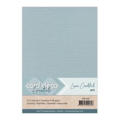 Dotty Design Papier cartonné en lin A5 Gris Dotty Design Papier cartonné en lin A5 Gris