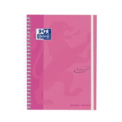 Oxford , Agenda semainier 2022/2023 format A5 (15 x 21 cm), couverture extra rigide, espagnol, couleur fuchsia, modèle ancien, année 2022 Oxford , Agenda semainier 2022/2023 format A5 (15 x 21 cm), couverture extra rigide, espagnol, couleur fuchsia, modèle ancien, année 2022