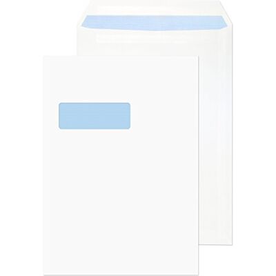 Blake Purely Everyday 12892/50 PR Lot de 50 enveloppes auto-adhésives avec fenêtre Blanc Format C4 324 x 229 mm 90 g/m² Blake Purely Everyday 12892/50 PR Lot de 50 enveloppes auto-adhésives avec fenêtre Blanc Format C4 324 x 229 mm 90 g/m²