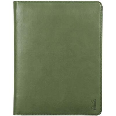 Rhodia 168102C Conférencier Porte-Documents Sauge pour Bloc-Notes et Carnets A5 ou A5+ Dimensions Fermé 19,5x25,5 cm Pochette pour Tablette Simili Cuir Premium Rhodia 168102C Conférencier Porte-Documents Sauge pour Bloc-Notes et Carnets A5 ou A5+ Dimensions Fermé 19,5x25,5 cm Pochette pour Tablette Simili Cuir Premium