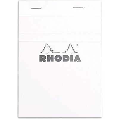 C RHODIA Bloc n°13 White Rhodia 10,5x14,8 80 F ligné 13601C C RHODIA Bloc n°13 White Rhodia 10,5x14,8 80 F ligné 13601C