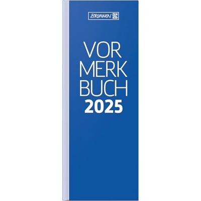 BRUNNEN Carnet de notes modèle 784 2025, 108 x 297 mm, en papier, bleu BRUNNEN Carnet de notes modèle 784 2025, 108 x 297 mm, en papier, bleu