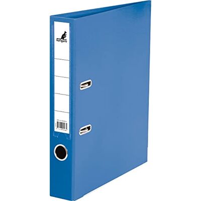 Kangaro Classeur en plastique PP Dos de 5 cm Format A4 Couleur : bleu (classeur à anneaux, classeur à lettres) Kangaro Classeur en plastique PP Dos de 5 cm Format A4 Couleur : bleu (classeur à anneaux, classeur à lettres)