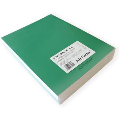 Artway A4 Carnet de Croquis, Verte, Papier Dessin 135g/m², Lot de 10 20 pages (40 côtés) Pour le Croquis, le Dessin et l'Illustration, Agrafé, Sans Acide Artway A4 Carnet de Croquis, Verte, Papier Dessin 135g/m², Lot de 10 20 pages (40 côtés) Pour le Croquis, le Dessin et l'Illustration, Agrafé, Sans Acide