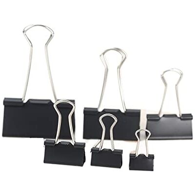 OZDTLP 1 pièces pinces à documents en papier trombone en métal queue d'aronde bureau école papeterie pinces à reliure bureau accessoires pinces pliables(25mm 1pc) OZDTLP 1 pièces pinces à documents en papier trombone en métal queue d'aronde bureau école papeterie pinces à reliure bureau accessoires pinces pliables(25mm 1pc)