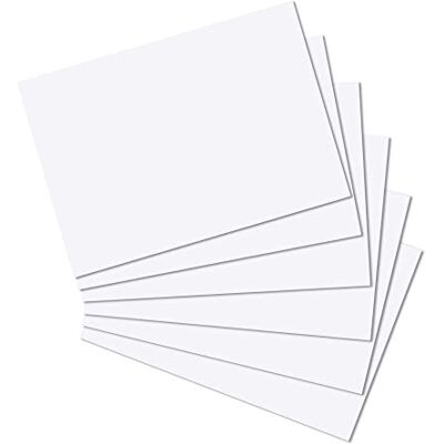 herlitz Lot de 100 cartes, au format A4, vierges, blanches herlitz Lot de 100 cartes, au format A4, vierges, blanches